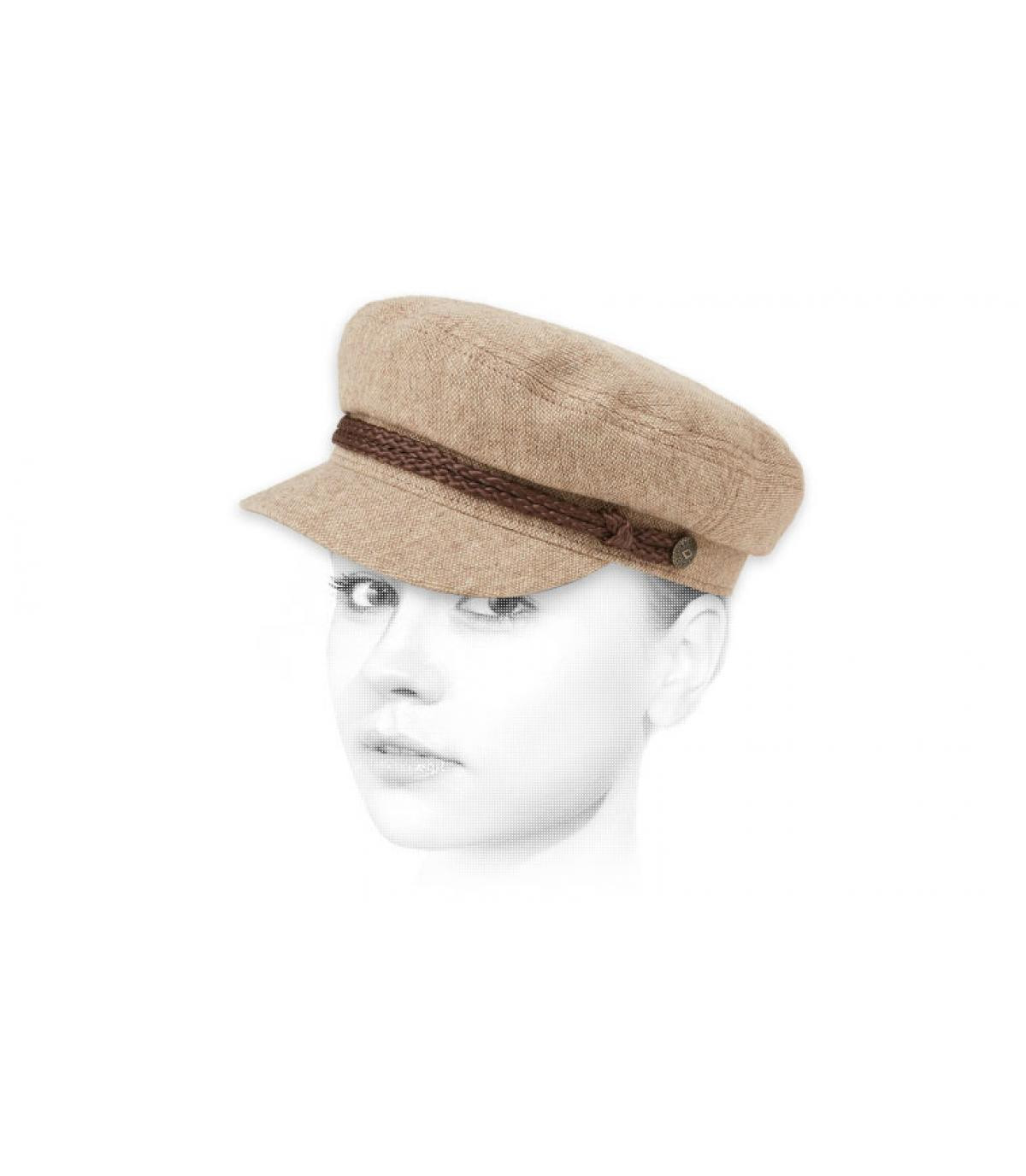 Damen Schiffermütze beige Fiddler toffee wmn